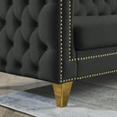 Modern Sofa With Button Tufting, Upholstered Couch For Living Room by HouseOfZazla
