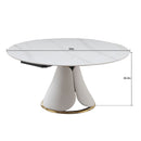 Fashion Modern Sintered Stone Dining Table With Retractable Function And Chairs by HouseOfZazla