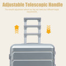 28 Inch ABS Hard Shell Large Travel Checked Luggage - Silver