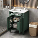 Bathroom Vanity With 2 Doors And Tip Out Drawer, Soft Closing Hinges by Unique Piece Furniture