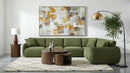 Elysia 6-piece Chenille Upholstered Modular Sectional Sofa Green