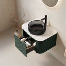 Dina 24" Bathroom Vanity & Sink with Floating Curved Edges by HouseOfZazla