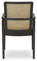 Galliden - Dining Upholstered Arm Chair (Set of 2) - Black