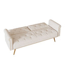 Luxurious Sofa Bed With Nail Head Trim And Matching Pillow by HouseOfZazla