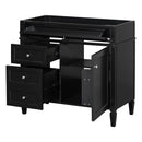 Bathroom Vanity With 2 Drawers And Tip-Out Drawer, Storage Cabinet by HouseOfZazla