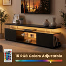 TV Stant With LED And Large Side Cabinet by Unique Piece Furniture
