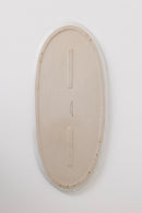 Ines Oval Lipped Serving Plate - Matte White - Set of 2