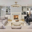 33" Modern DC Motor Crystal Ceiling Fan with Lighting and Remote Control