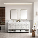 James Martin Breckenridge 72" Double Bathroom Vanity, Bright White