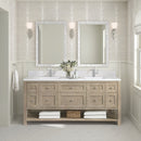 James Martin Breckenridge 72" Double Bathroom Vanity, Whitewashed Oak