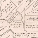 Vintage Map of Jackson County, Texas 1880