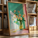 Sunlit Daisies in a Glass Jar