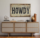 Rustic “Howdy” Western Wall Art