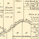 Vintage Map of Jefferson County, Texas 1879