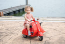6V LICENSED Vespa Scooter Motorcycle with Side Car for kids, Red