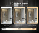 20x28 inch 3 colors with light Black framed Wall mount Medicine Cabinet with Mirror Anti-fog function