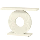 Modern Console Table With Sculptural Geometric Base by HouseOfZazla
