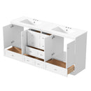 Shaker Free Standing Bathroom Vanity Cabinet & Sink, Soft Close Drawers, Soft Close Doors by HouseOfZazla
