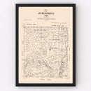 Vintage Map of Jones County, Texas 1879