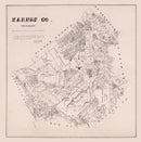 Vintage Map of Karnes County, Texas 1880