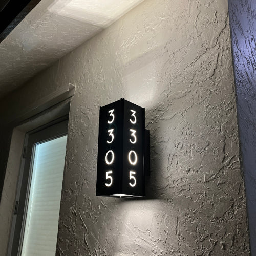 RadiantLight Address Marker Wall Sconces - Outdoor Wall Lights