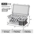 ICECO APL20 Light Duty Aluminum Freezer Single Zone 20 LT