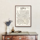 Vintage Map of Kent County, Texas 1888