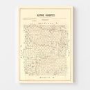 Vintage Map of Knox County, Texas 1879