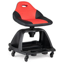 Rolling Mechanic Stool with Backrest and Tool Tray - 330 lbs by LJGDeals