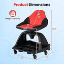 Rolling Mechanic Stool with Backrest and Tool Tray - 330 lbs by LJGDeals