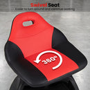 Rolling Mechanic Stool with Backrest and Tool Tray - 330 lbs by LJGDeals