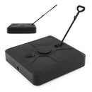 330 lbs Weighted Cantilever Umbrella Base with Wheels and Retractable Pull Rod by LJGDeals