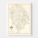 Vintage Map of Lavaca County, Texas 1879