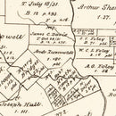 Vintage Map of Lavaca County, Texas 1879