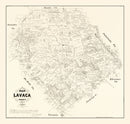 Vintage Map of Lavaca County, Texas 1879