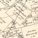 Vintage Map of Lee County, Texas 1879