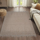 Guros - 8' X 10' Traditional Indoor / Outdoor Area Rug - Natural by HouseOfZazla