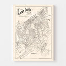 Vintage Map of Leon County, Texas 1879