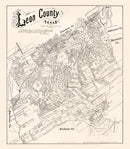 Vintage Map of Leon County, Texas 1879