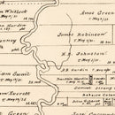 Vintage Map of Liberty County, Texas 1879