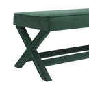 Comfort Double Bench Upholstered With X Crossed Legs