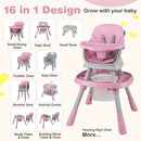 16-in-1 Baby High Chair with Activity Center and Booster Seat for Babies and Toddlers by LJGDeals