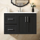 Wall Mounted Bathroom Vanity & Sink, 2 Drawers by HouseOfZazla