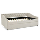 Upholstered Daybed With USB Charging & Pull Out Bed by HouseOfZazla