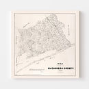Vintage Map of Matagorda County, Texas 1879