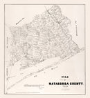 Vintage Map of Matagorda County, Texas 1879