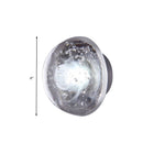 GobekUsa Traditional Clear Crystal Bubble Sconce Wall Lamp - Single Bulb Light Fixture