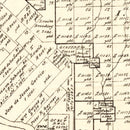Vintage Map of Maverick County, Texas 1893