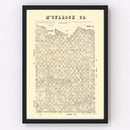 Vintage Map of McCulloch County, Texas 1879