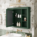 Wall Mounted Medicine Cabinet With Mirror and 6 Open Shelves by HouseOfZazla